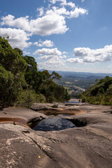 Natural pools at Pedra Azul State Park in Espírito Santo, Brazil