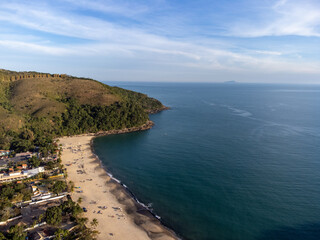 Beautiful village with beach and forest