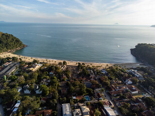 Beautiful village surrounded by nature and tropical beach