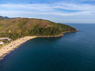 Beautiful village surrounded by nature and tropical beach