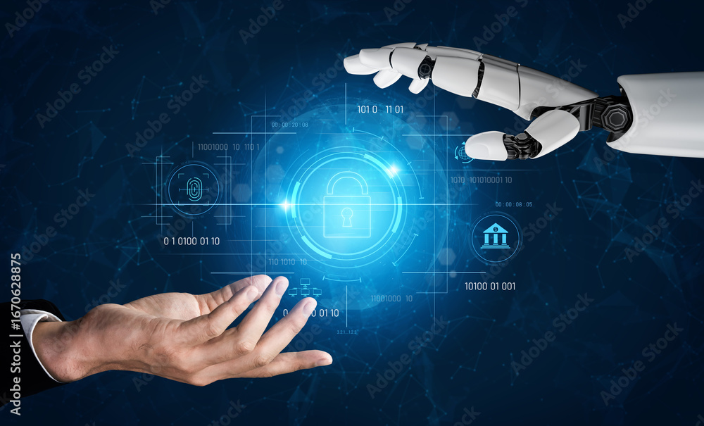 Aufkleber ai securing digital access through biometric authentication, protecting identity, monitoring threats