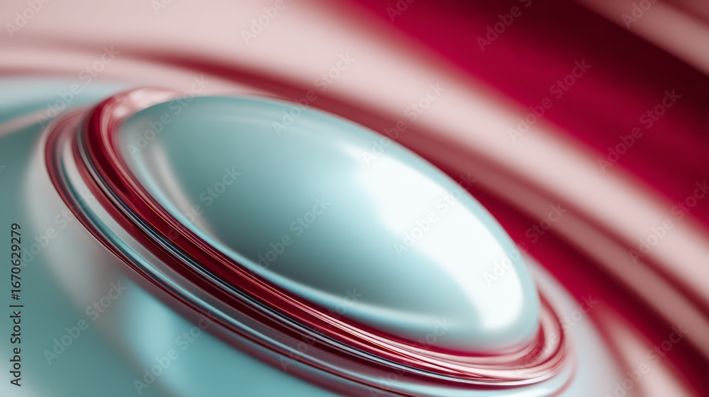 Poster abstract close-up of smooth shapes in calming colors creating a modern design.