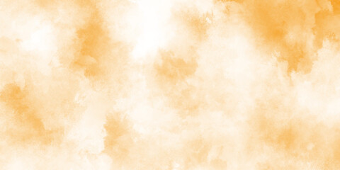 Abstract yellow orange watercolor white background, resembling vintage yellowed paper beautiful bright yellow grunge watercolor background, with antique ombre effect on craft paper.