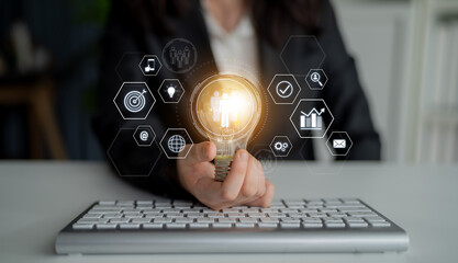 Business teamwork system showing digital communication and performance tracking. Teamwork improves...