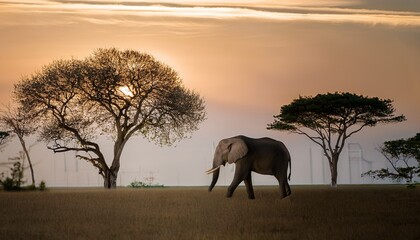Obraz premium create a mesmerizing atmosphere with beautiful elephant wall art in your space