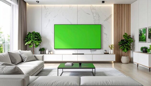 TV/Monitors Mock up with green screen