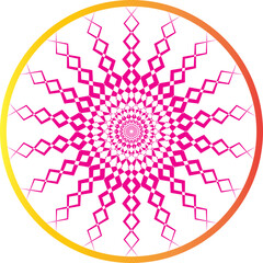 Abstract vector background with circles and geometric cube patterns for a futuristic digital art concept