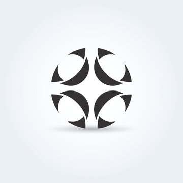 Stylish, creative abstract logo design template