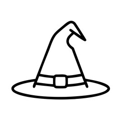 Witch Hat Icon for Halloween, Magic, Fantasy and Spooky Design