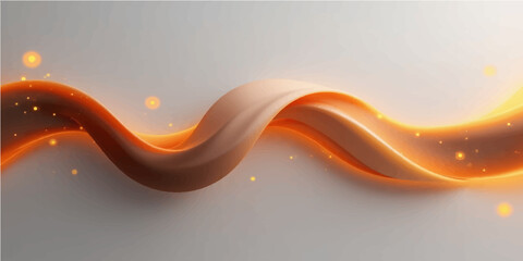 Abstract vector illustration with flowing orange and blue wave lines for a dynamic backdrop design