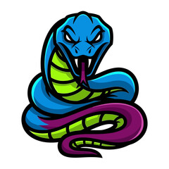 Mysterious Snake: A captivating illustration of a serpent, showcasing striking color and intricate detailing, exuding a sense of intrigue.