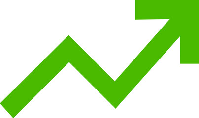 Growth icon. Containing performance, gain, improvement, grow, chart, increase, evolution and development icons. Solid icon collection. Vector illustration.