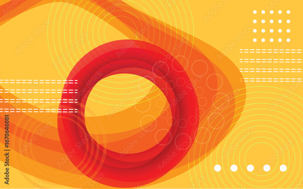 Poster abstract gradient background. geometric shapes pattern. modern gradient lines and circle. futuristic