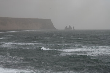 Reynisfjara, black sand beach in Iceland