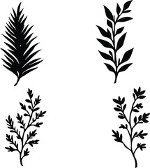 Fototapeta premium Stylized tree silhouette design