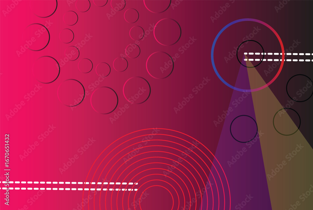 Poster abstract gradient background. geometric shapes pattern. modern gradient lines and circle. futuristic