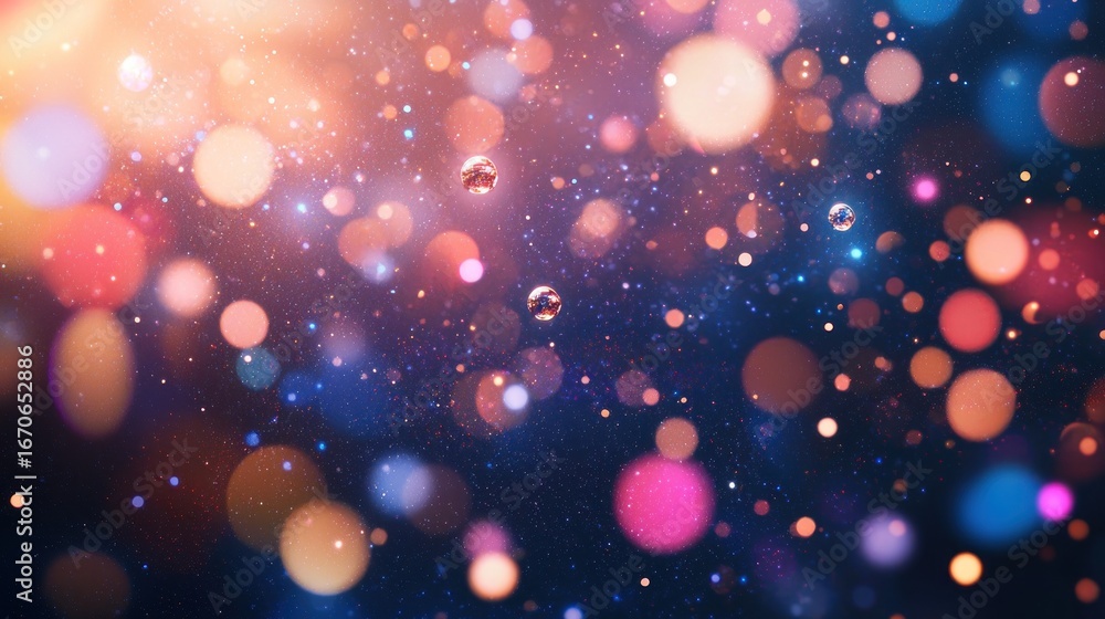 Poster Bokeh background design