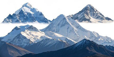 Snowy Mountain Peaks Majestic Himalayan Landscape, nature photography, mountain range mountain photography, snow capped peaks