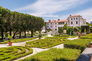 Historic Vizcaya Villa in Miami with Mediterranean-style architecture