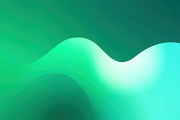 Abstract Flowing Waves in Green and Blue Shades for Modern Design
