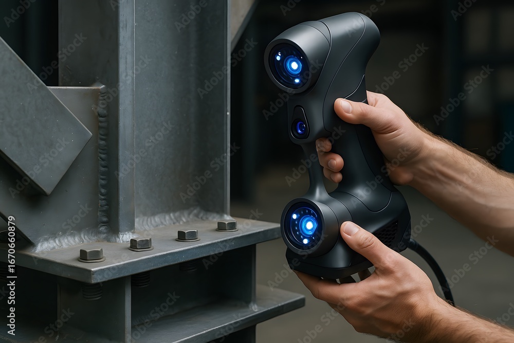 Poster Precision scanning and inspection using advanced technology. 