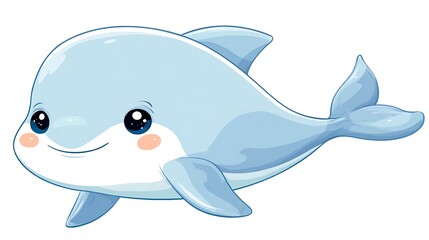 Obraz premium cute dolphin sticker images