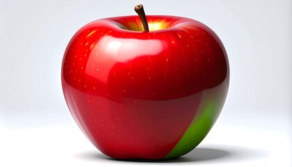 Obraz premium Red apple, glossy