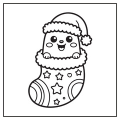 Creepy Kawaii Christmas Coloring Pages