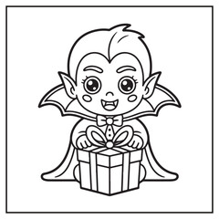 Creepy Kawaii Christmas Coloring Pages