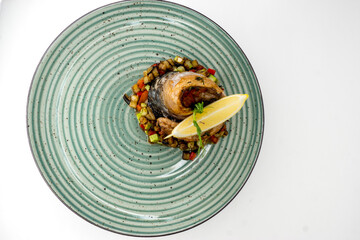 grilled chicken with vegetables