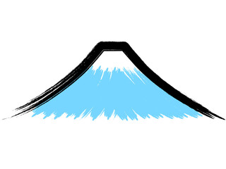 筆描き富士山