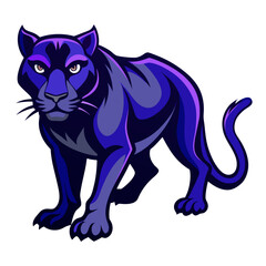 vector illustration of black panther 