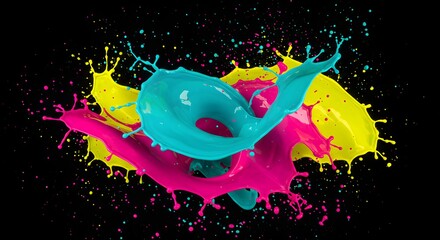 abstract colorful background with circles