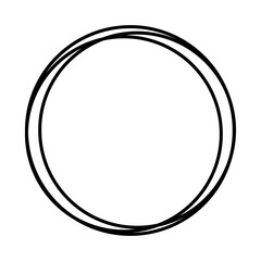 Scribble Circle Frame