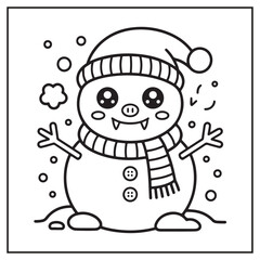 Creepy Kawaii Christmas Coloring Pages