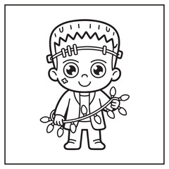 Creepy Kawaii Christmas Coloring Pages