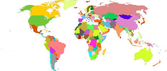 Obraz premium World Map Vector SVG