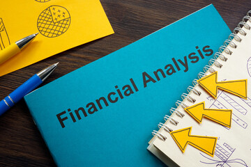 Financial analysis report on the table.