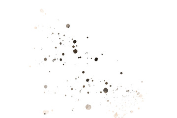 Abstract Paint Splatter Frame on Wood Grain Background isolated on a transparent background