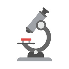 microscope isolated on white