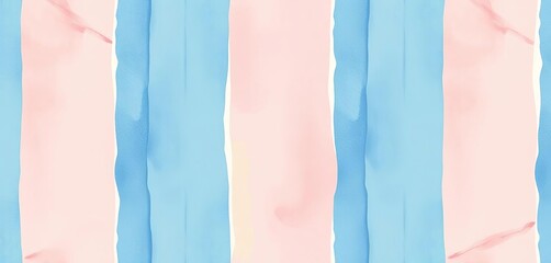 Naklejka premium Pastel watercolor abstract seamless pattern with freehand striped geometric lines; perfect for textile, wrapping paper, wallpaper, background, design