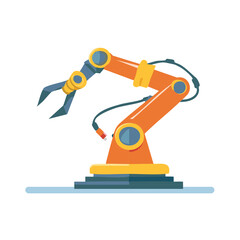 Naklejka premium Illustration of Automated Arm, Robotics Technology, Precise Movements and Assembly