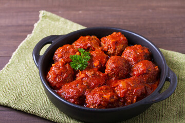 Beef meatballs in tomato sauce