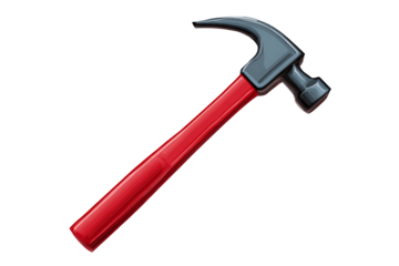 hammer on white background