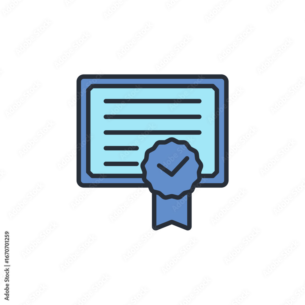 Poster patent icon. vector.editable stroke.linear style sign for use web design,logo.symbol illustration.