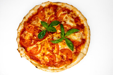 pizza isolated on white