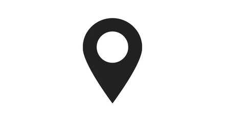 Location pin map marker gps navigation destination pointer position travel journey explore route on transparent background