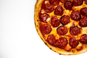 slice of pizza isolated