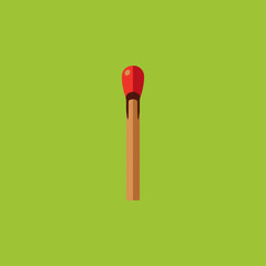 A matchstick icon logo flat vector design