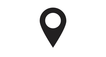 Location pin map marker gps navigation pointer symbol icon sign destination place position point pinpoint on transparent background